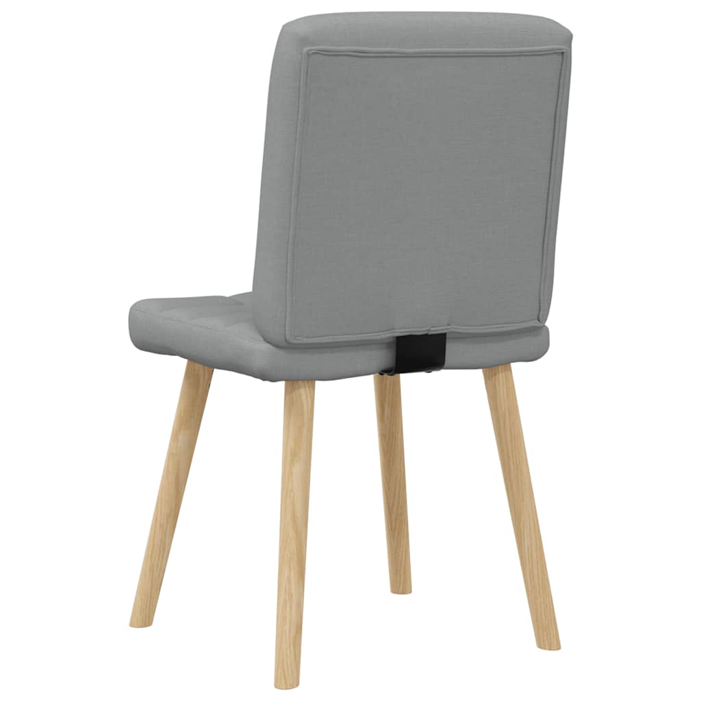 Eetkamerstoelen 4 st stof lichtgrijs is nu te koop bij PeponiXL, paradijselijk wonen!