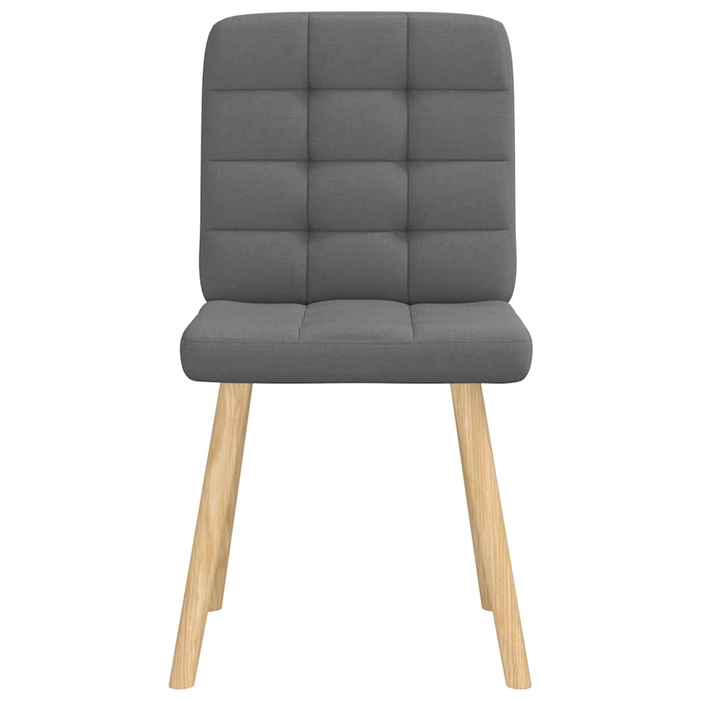 Eetkamerstoelen 4 st stof donkergrijs is nu te koop bij PeponiXL, paradijselijk wonen!