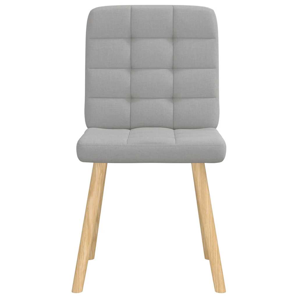 Eetkamerstoelen 4 st stof wolk grijs is nu te koop bij PeponiXL, paradijselijk wonen!