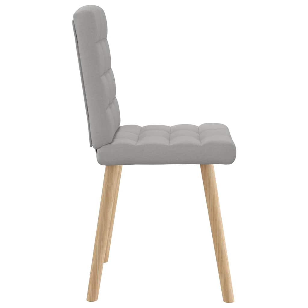 Eetkamerstoelen 4 st stof wolk grijs is nu te koop bij PeponiXL, paradijselijk wonen!