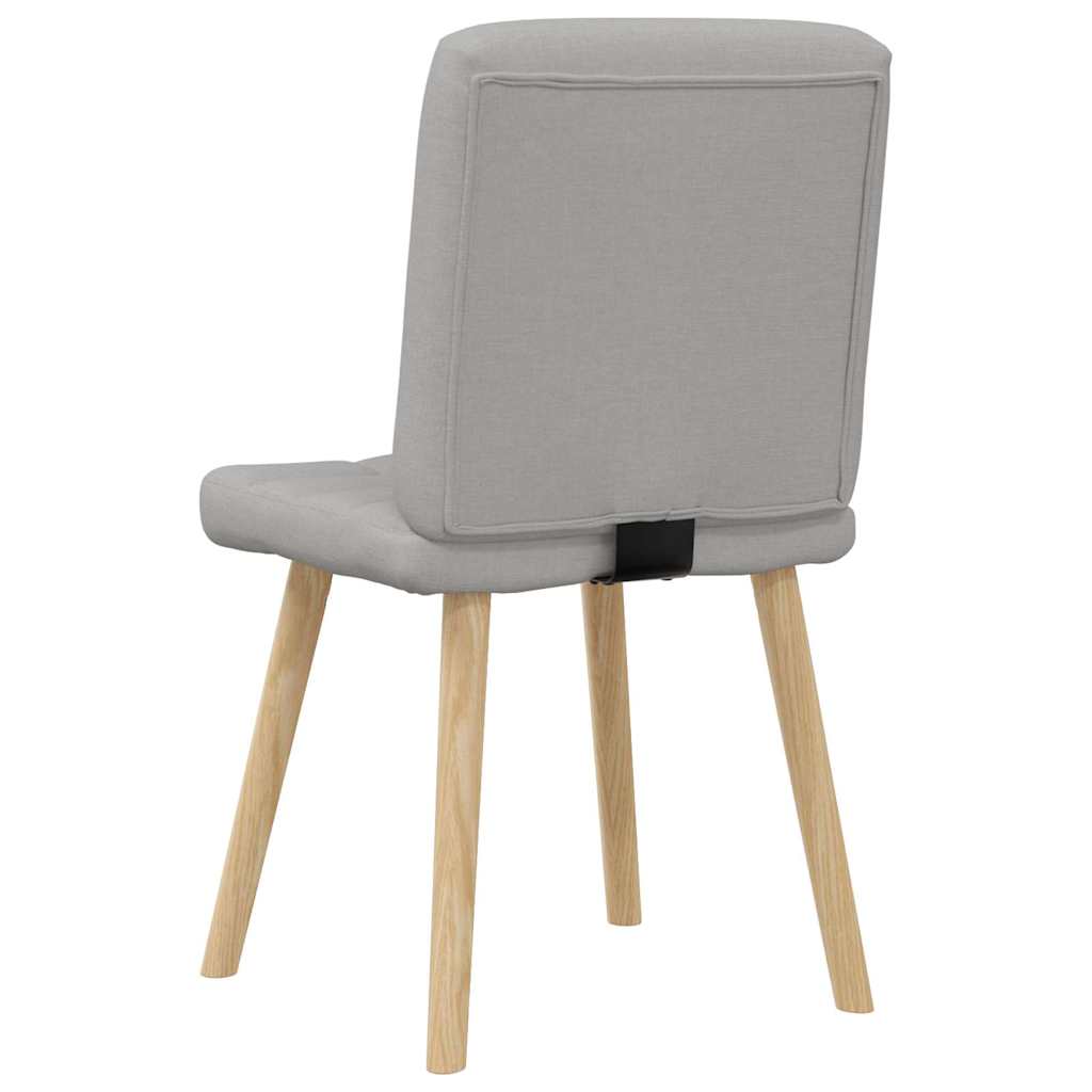 Eetkamerstoelen 4 st stof wolk grijs is nu te koop bij PeponiXL, paradijselijk wonen!