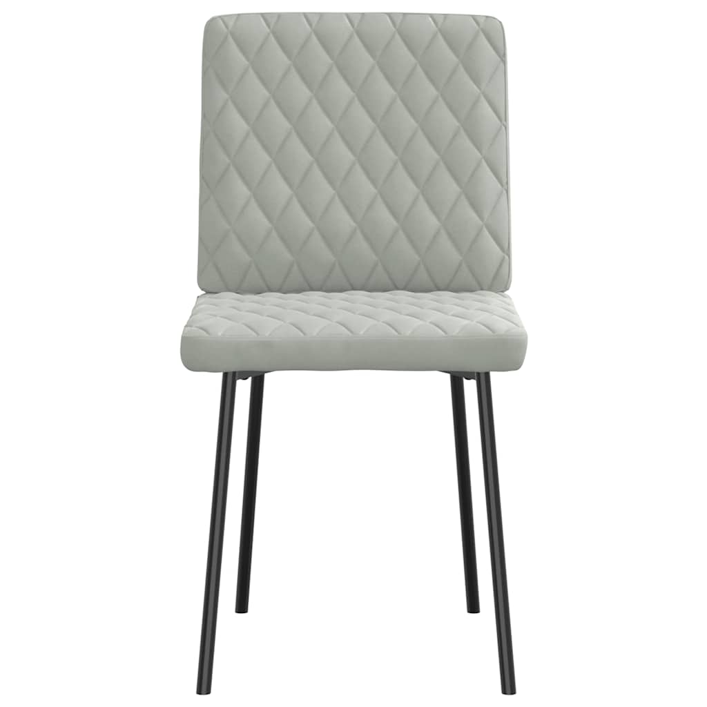 Eetkamerstoelen 4 st fluweel lichtgrijs is nu te koop bij PeponiXL, paradijselijk wonen!