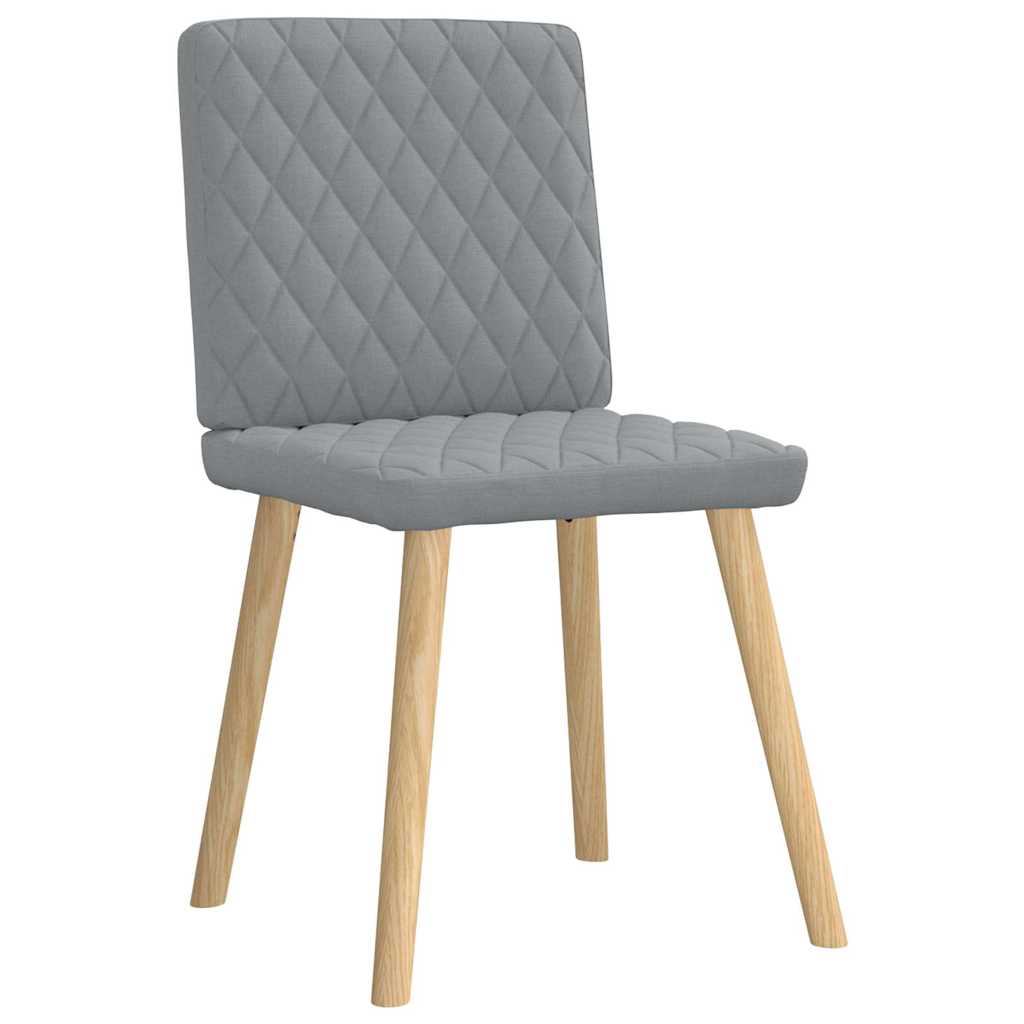 Eetkamerstoelen 4 st stof lichtgrijs is nu te koop bij PeponiXL, paradijselijk wonen!