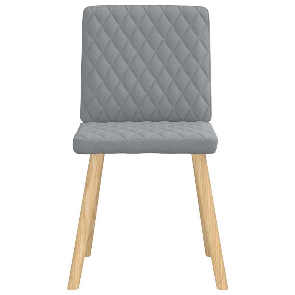 Eetkamerstoelen 4 st stof lichtgrijs is nu te koop bij PeponiXL, paradijselijk wonen!