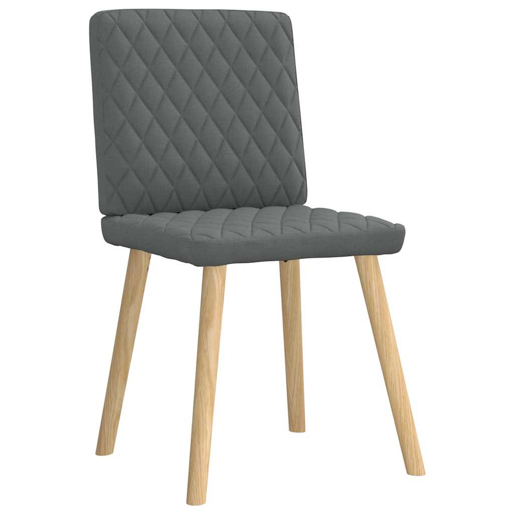 Eetkamerstoelen 4 st stof donkergrijs is nu te koop bij PeponiXL, paradijselijk wonen!
