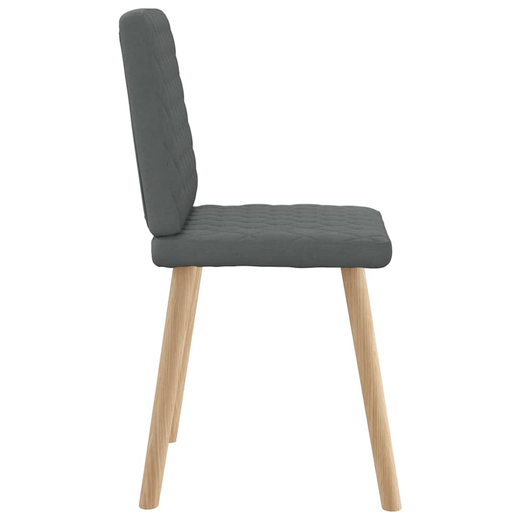 Eetkamerstoelen 4 st stof donkergrijs is nu te koop bij PeponiXL, paradijselijk wonen!
