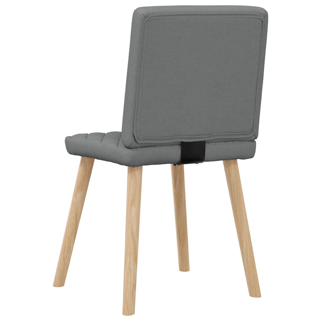 Eetkamerstoelen 4 st stof donkergrijs is nu te koop bij PeponiXL, paradijselijk wonen!