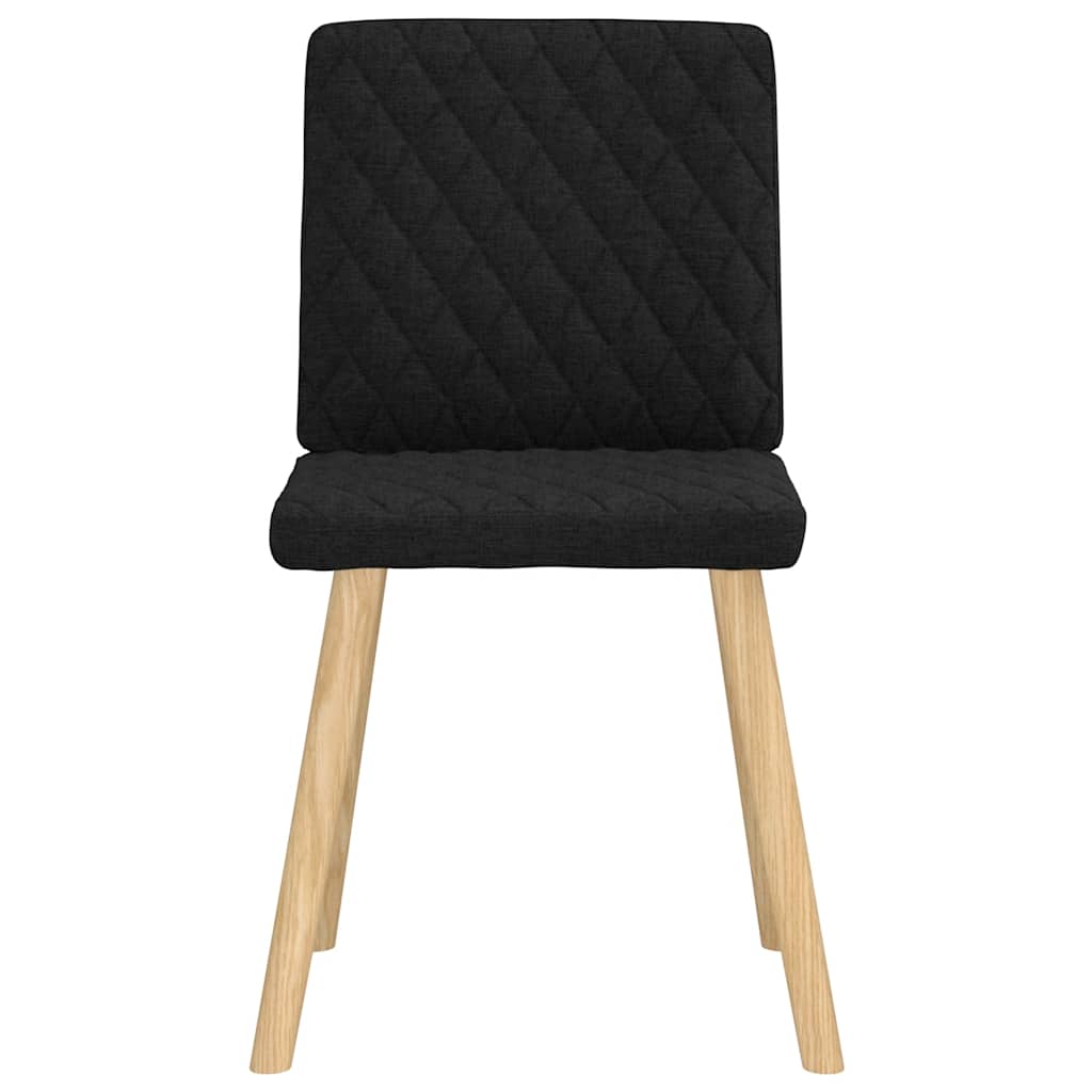 Eetkamerstoelen 4 st stof zwart is nu te koop bij PeponiXL, paradijselijk wonen!