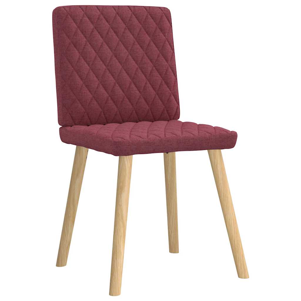 Eetkamerstoelen 4 st stof wijnrood is nu te koop bij PeponiXL, paradijselijk wonen!