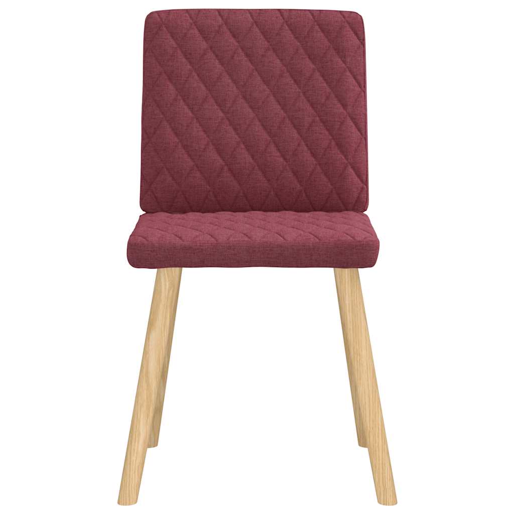 Eetkamerstoelen 4 st stof wijnrood is nu te koop bij PeponiXL, paradijselijk wonen!