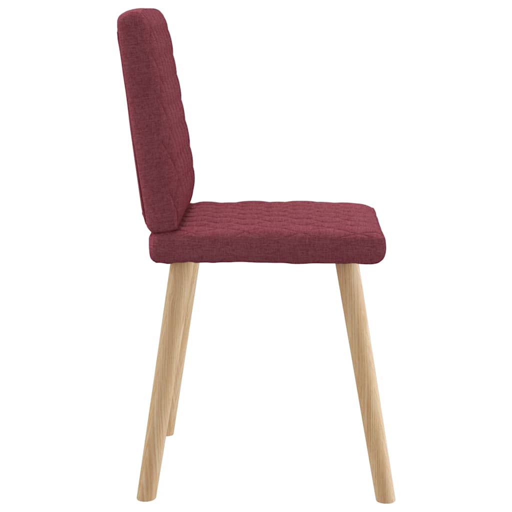 Eetkamerstoelen 4 st stof wijnrood is nu te koop bij PeponiXL, paradijselijk wonen!