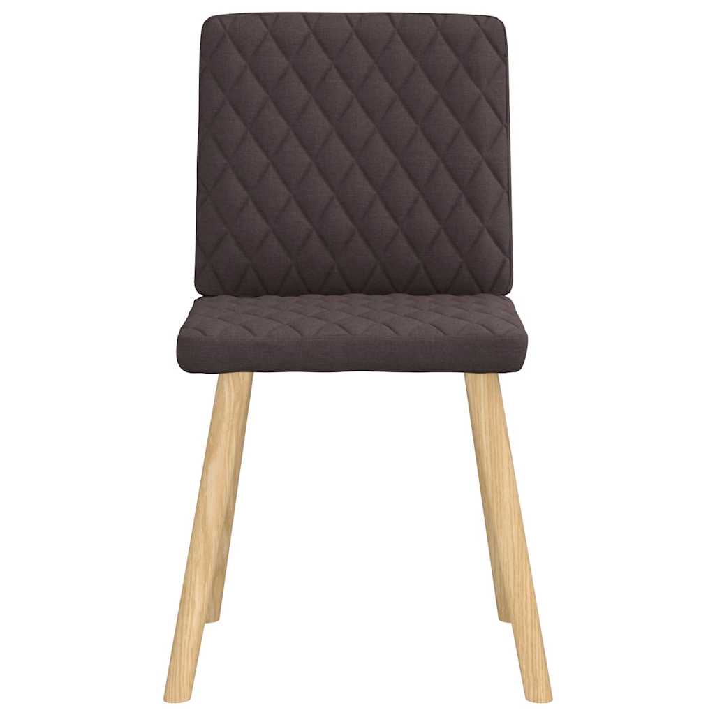 Eetkamerstoelen 4 st stof donkerbruin is nu te koop bij PeponiXL, paradijselijk wonen!