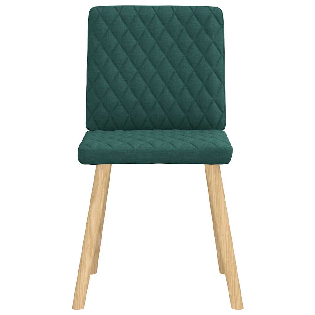 Eetkamerstoelen 4 st stof donkergroen is nu te koop bij PeponiXL, paradijselijk wonen!