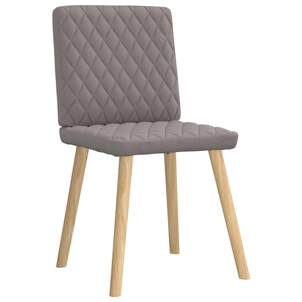 Eetkamerstoelen 4 st draaibaar stof taupe is nu te koop bij PeponiXL, paradijselijk wonen!