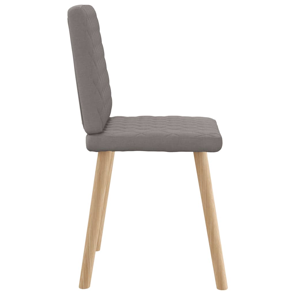 Eetkamerstoelen 4 st draaibaar stof taupe is nu te koop bij PeponiXL, paradijselijk wonen!