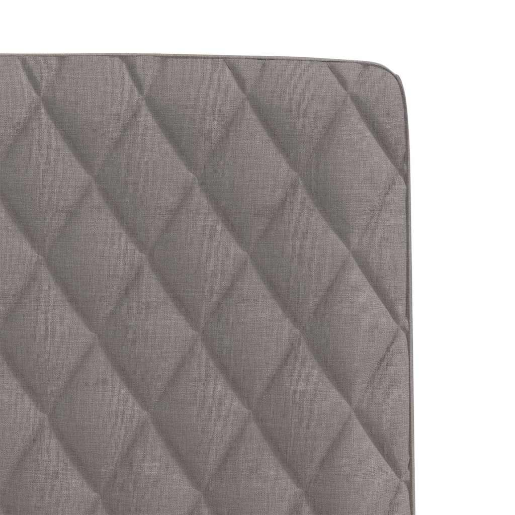Eetkamerstoelen 4 st draaibaar stof taupe is nu te koop bij PeponiXL, paradijselijk wonen!