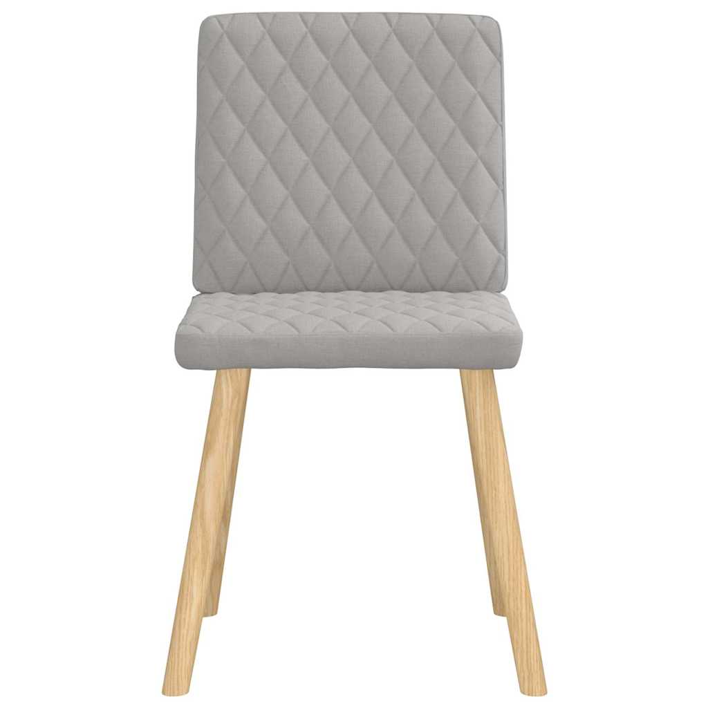 Eetkamerstoelen 4 st stof wolk grijs is nu te koop bij PeponiXL, paradijselijk wonen!