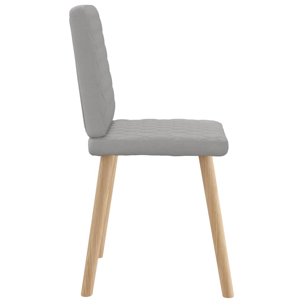 Eetkamerstoelen 4 st stof wolk grijs is nu te koop bij PeponiXL, paradijselijk wonen!
