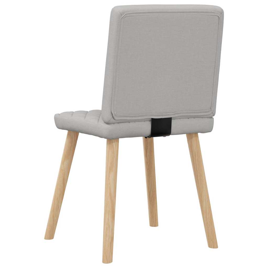 Eetkamerstoelen 4 st stof wolk grijs is nu te koop bij PeponiXL, paradijselijk wonen!