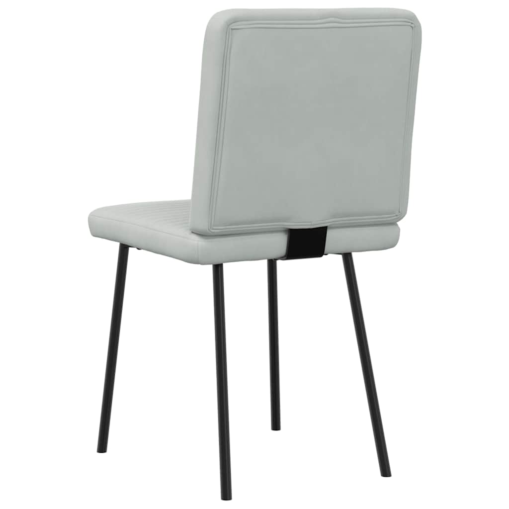 Eetkamerstoelen 4 st fluweel lichtgrijs is nu te koop bij PeponiXL, paradijselijk wonen!
