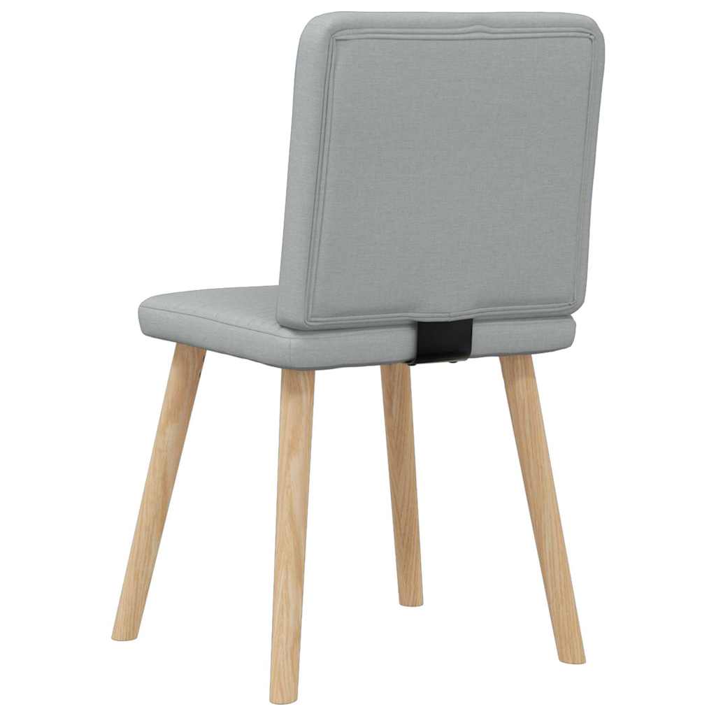 Eetkamerstoelen 4 st stof lichtgrijs is nu te koop bij PeponiXL, paradijselijk wonen!