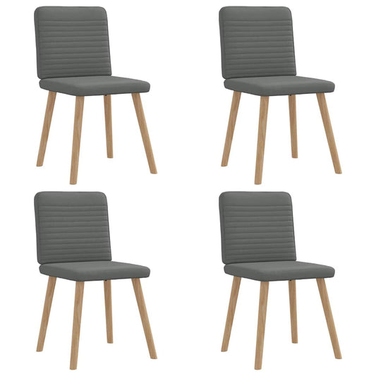 Eetkamerstoelen 4 st stof donkergrijs is nu te koop bij PeponiXL, paradijselijk wonen!