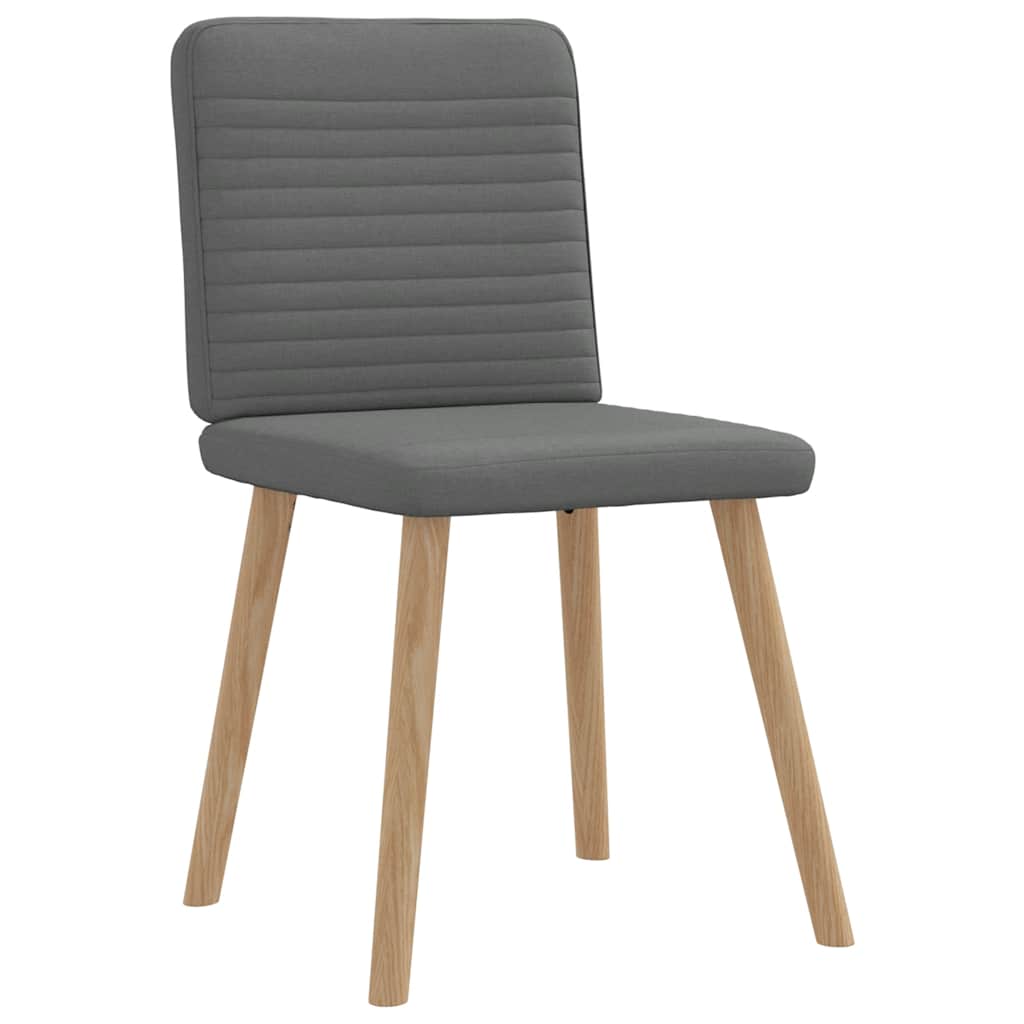 Eetkamerstoelen 4 st stof donkergrijs is nu te koop bij PeponiXL, paradijselijk wonen!