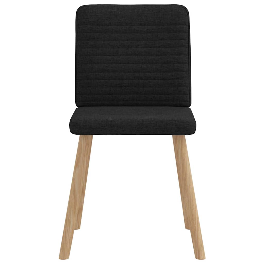 Eetkamerstoelen 4 st stof zwart is nu te koop bij PeponiXL, paradijselijk wonen!