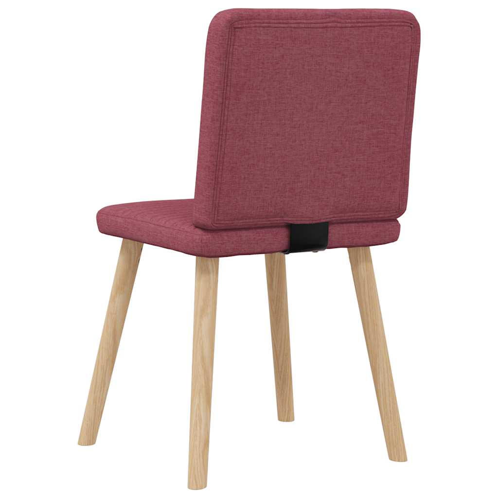 Eetkamerstoelen 4 st stof wijnrood is nu te koop bij PeponiXL, paradijselijk wonen!