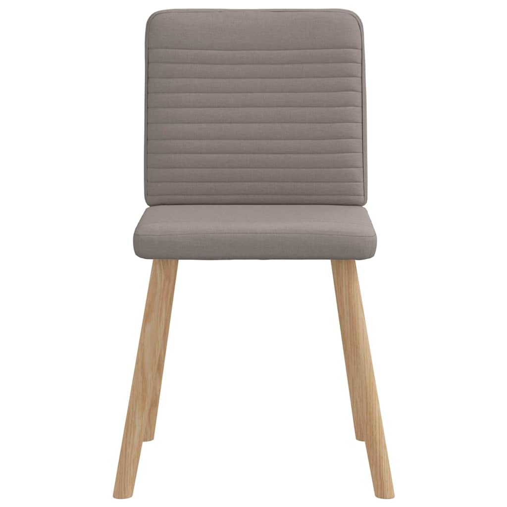 Eetkamerstoelen 4 st draaibaar stof taupe is nu te koop bij PeponiXL, paradijselijk wonen!