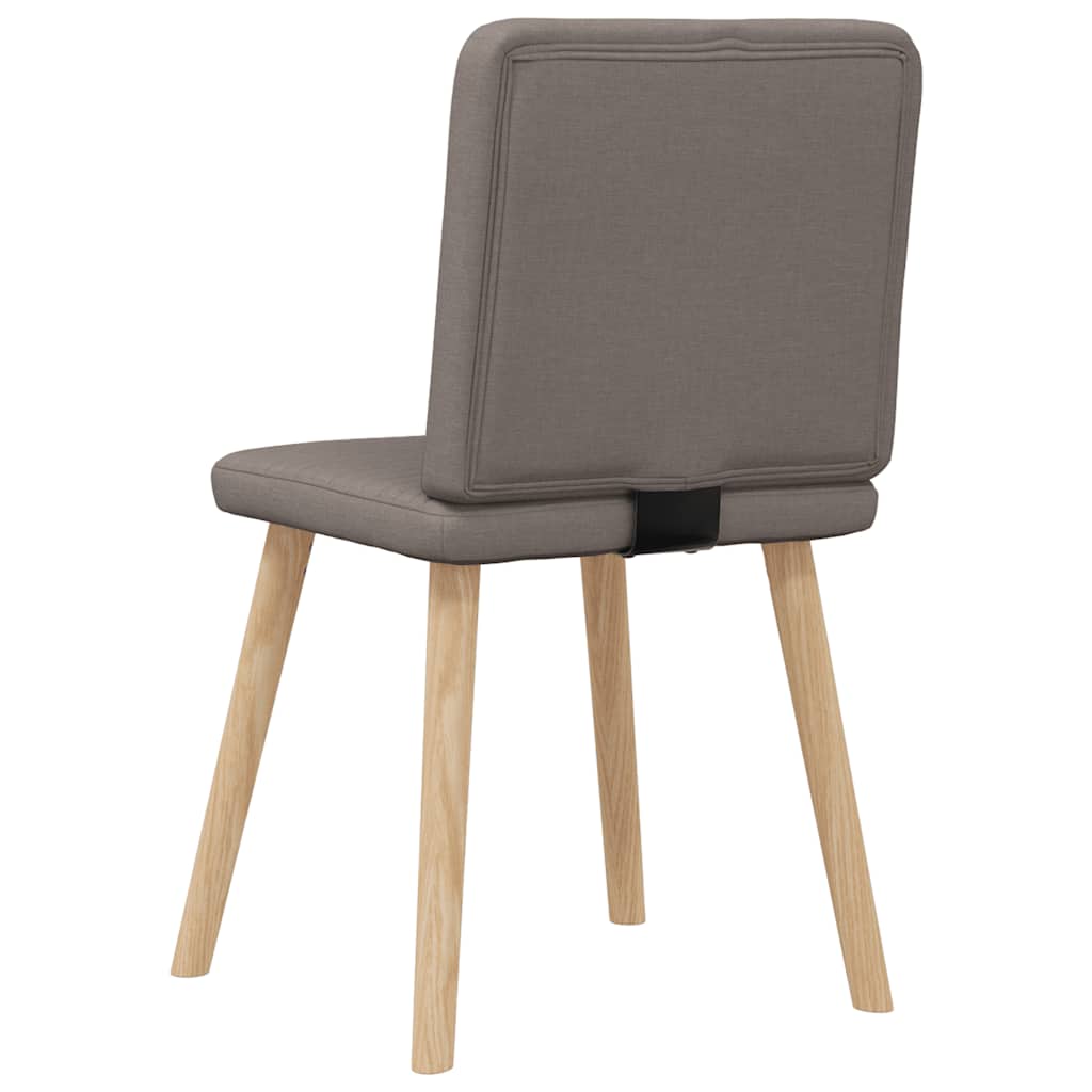 Eetkamerstoelen 4 st draaibaar stof taupe is nu te koop bij PeponiXL, paradijselijk wonen!