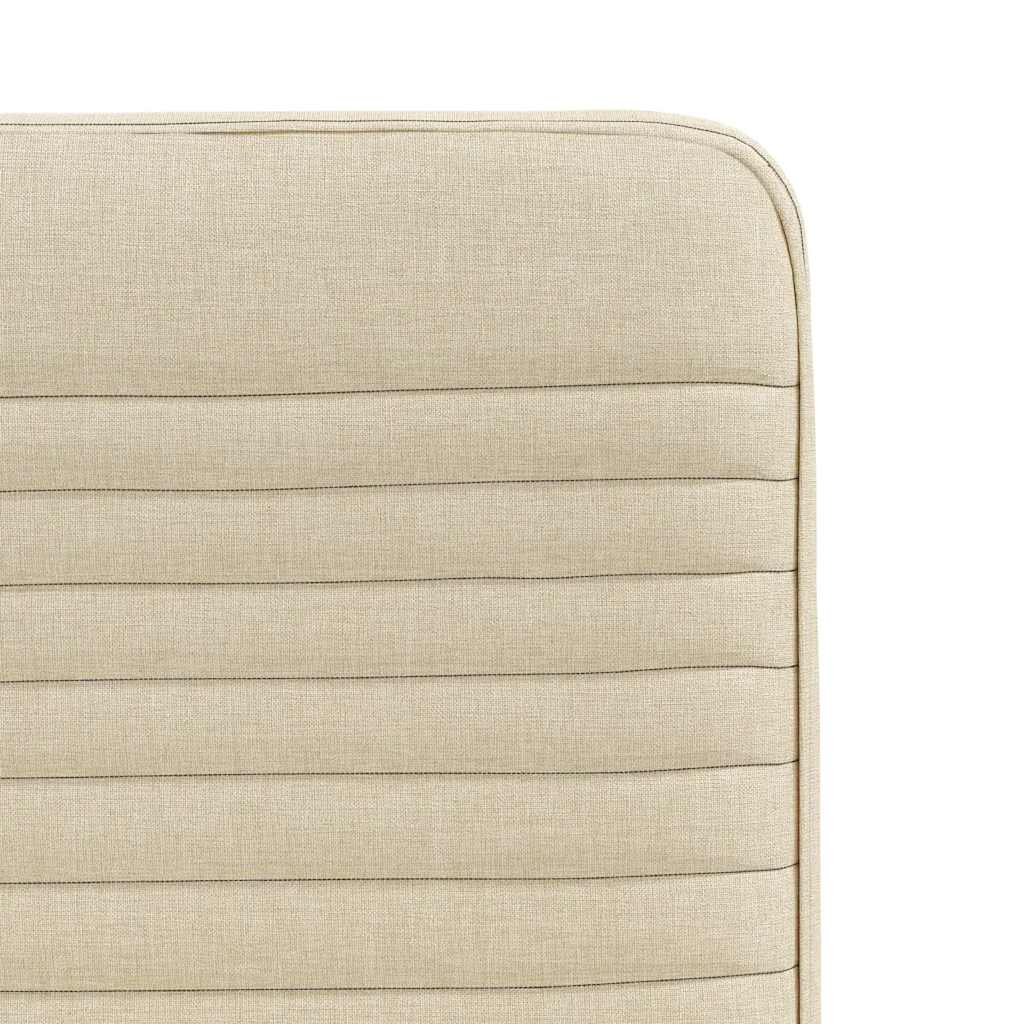 Eetkamerstoelen 4 st stof crèmekleurig is nu te koop bij PeponiXL, paradijselijk wonen!