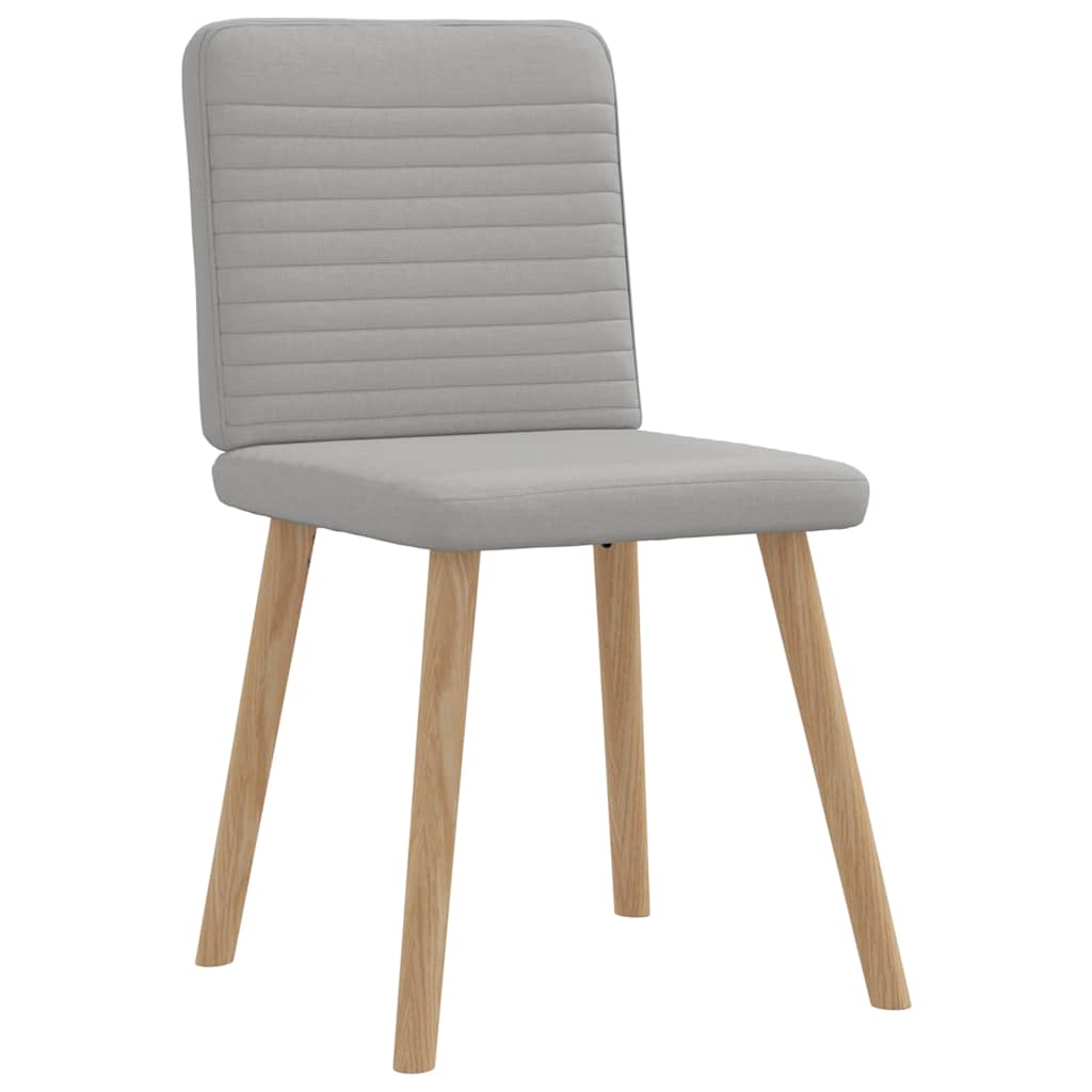 Eetkamerstoelen 4 st stof wolk grijs is nu te koop bij PeponiXL, paradijselijk wonen!