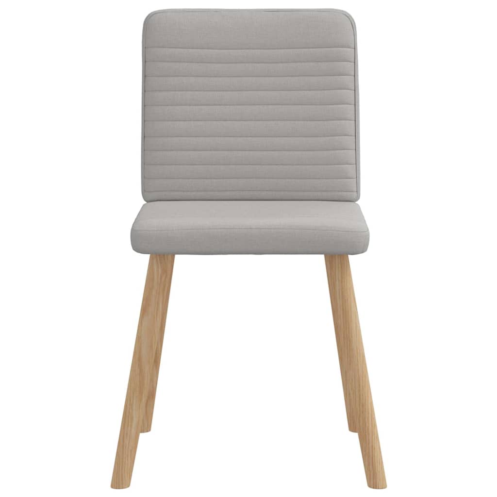 Eetkamerstoelen 4 st stof wolk grijs is nu te koop bij PeponiXL, paradijselijk wonen!