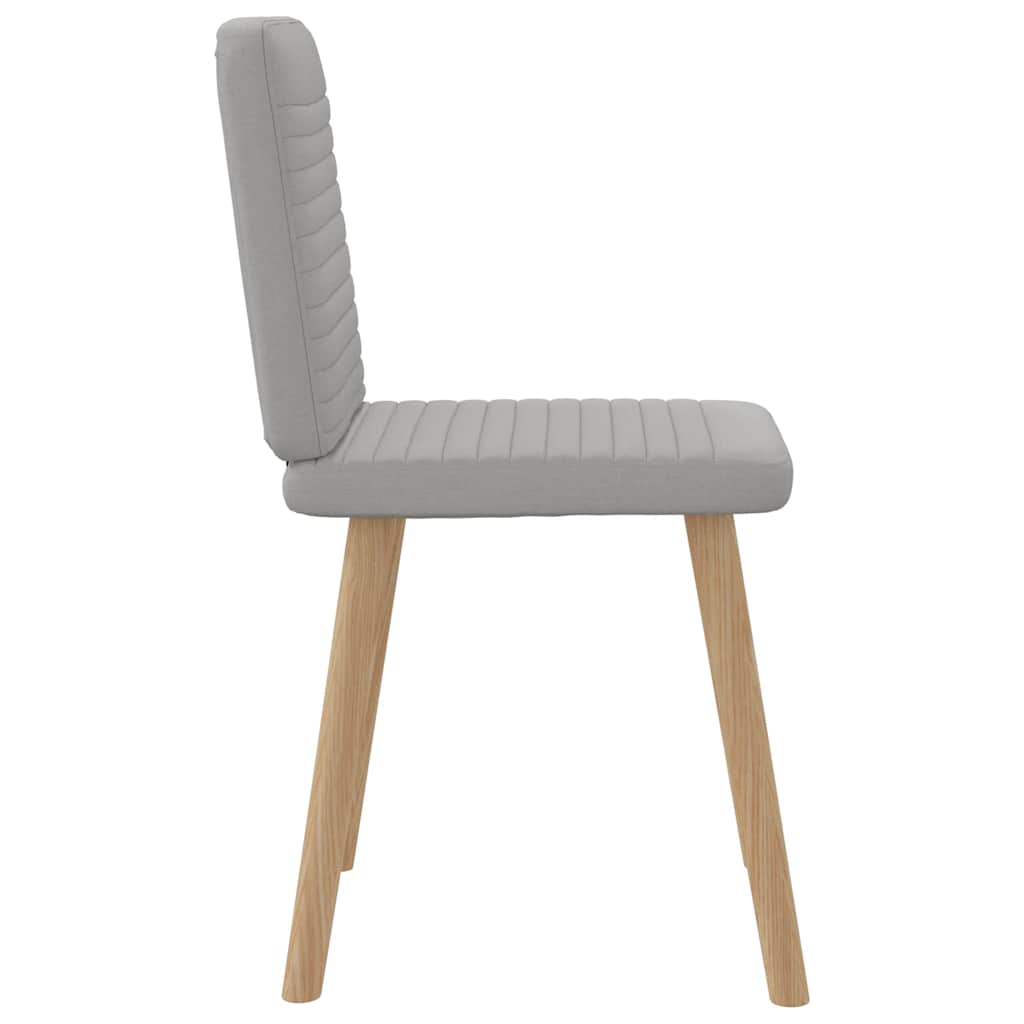 Eetkamerstoelen 4 st stof wolk grijs is nu te koop bij PeponiXL, paradijselijk wonen!