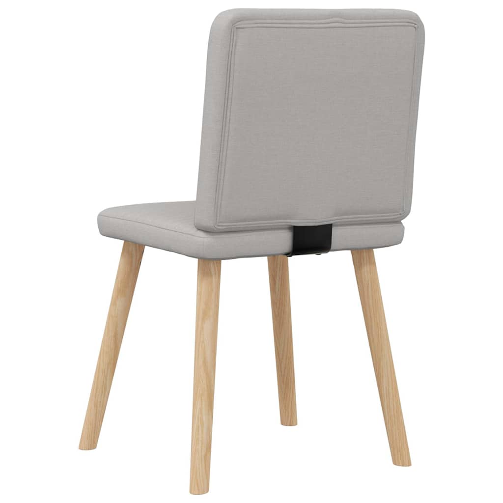 Eetkamerstoelen 4 st stof wolk grijs is nu te koop bij PeponiXL, paradijselijk wonen!