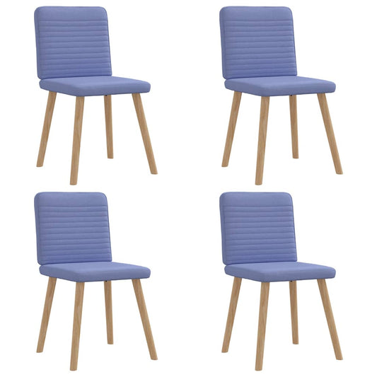 Eetkamerstoelen 4 st stof jeansblauw is nu te koop bij PeponiXL, paradijselijk wonen!