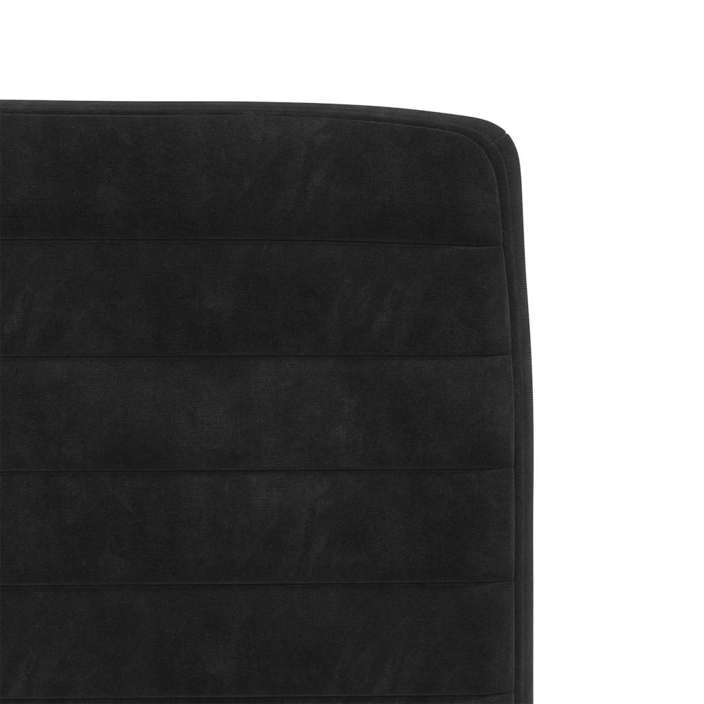 Eetkamerstoelen 4 st fluweel zwart is nu te koop bij PeponiXL, paradijselijk wonen!