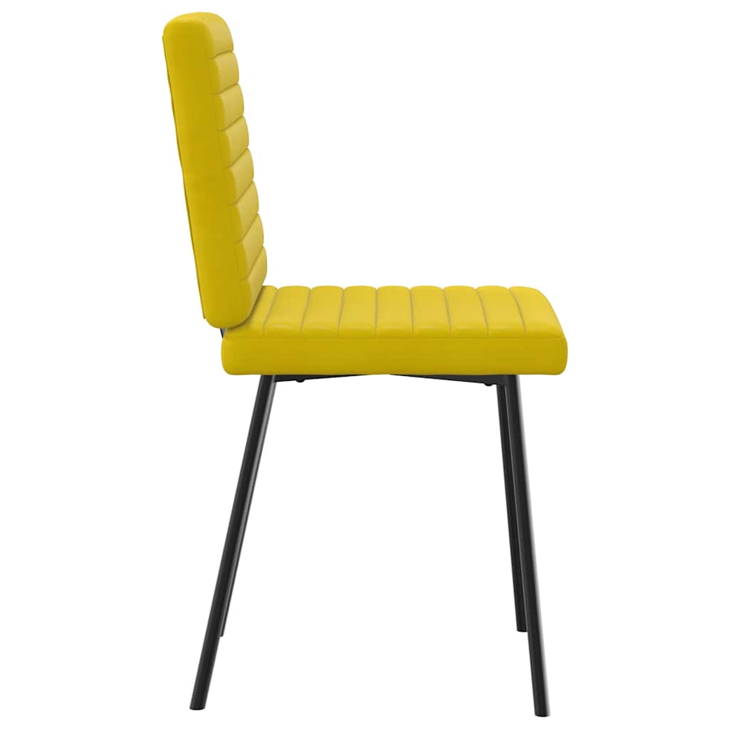 Eetkamerstoelen 4 st fluweel geel is nu te koop bij PeponiXL, paradijselijk wonen!