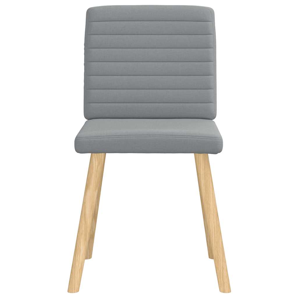 Eetkamerstoelen 4 st stof lichtgrijs is nu te koop bij PeponiXL, paradijselijk wonen!