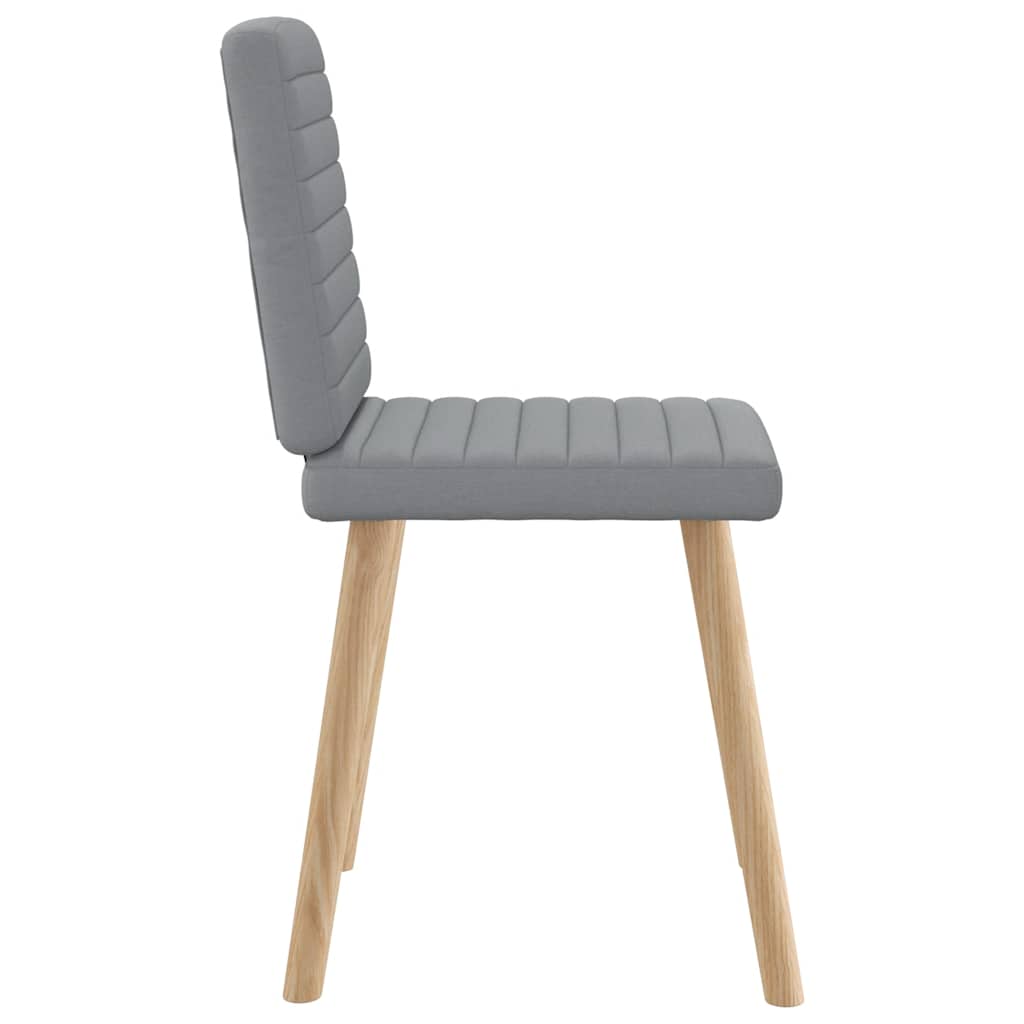 Eetkamerstoelen 4 st stof lichtgrijs is nu te koop bij PeponiXL, paradijselijk wonen!