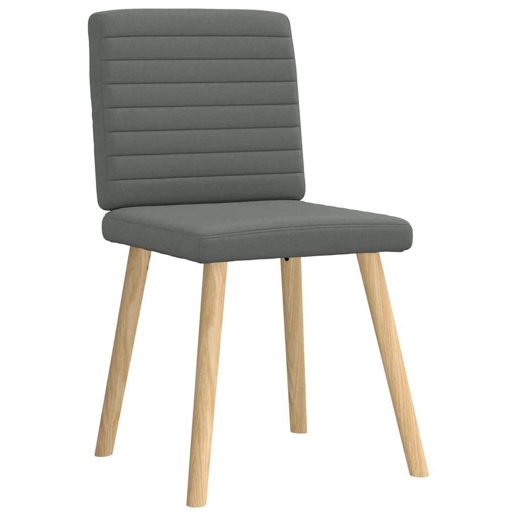 Eetkamerstoelen 4 st stof donkergrijs is nu te koop bij PeponiXL, paradijselijk wonen!