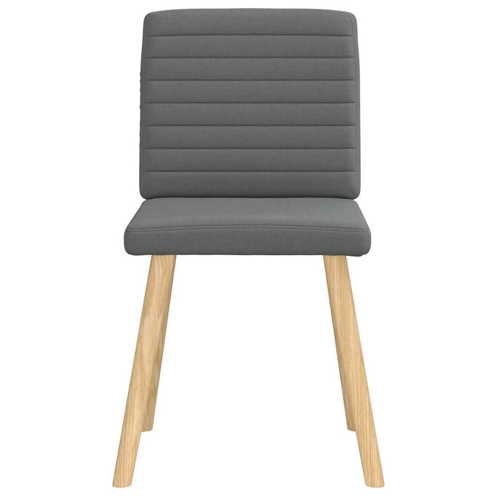 Eetkamerstoelen 4 st stof donkergrijs is nu te koop bij PeponiXL, paradijselijk wonen!