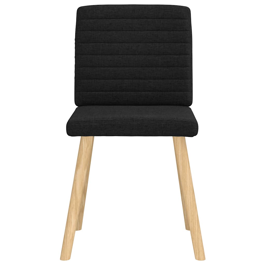 Eetkamerstoelen 4 st stof zwart is nu te koop bij PeponiXL, paradijselijk wonen!