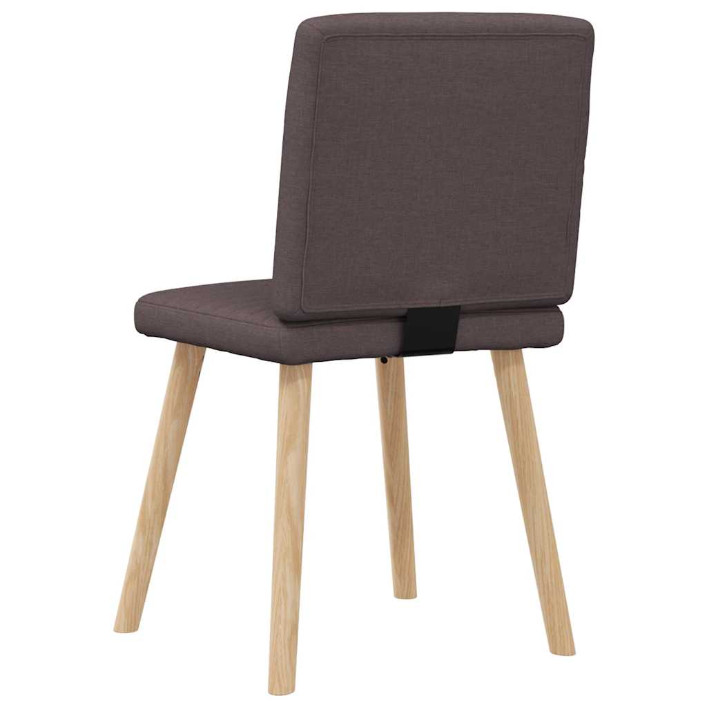 Eetkamerstoelen 4 st stof donkerbruin is nu te koop bij PeponiXL, paradijselijk wonen!