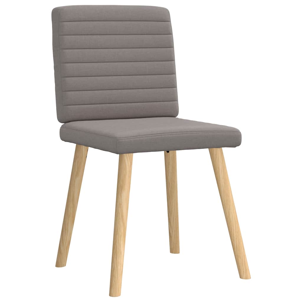 Eetkamerstoelen 4 st draaibaar stof taupe is nu te koop bij PeponiXL, paradijselijk wonen!