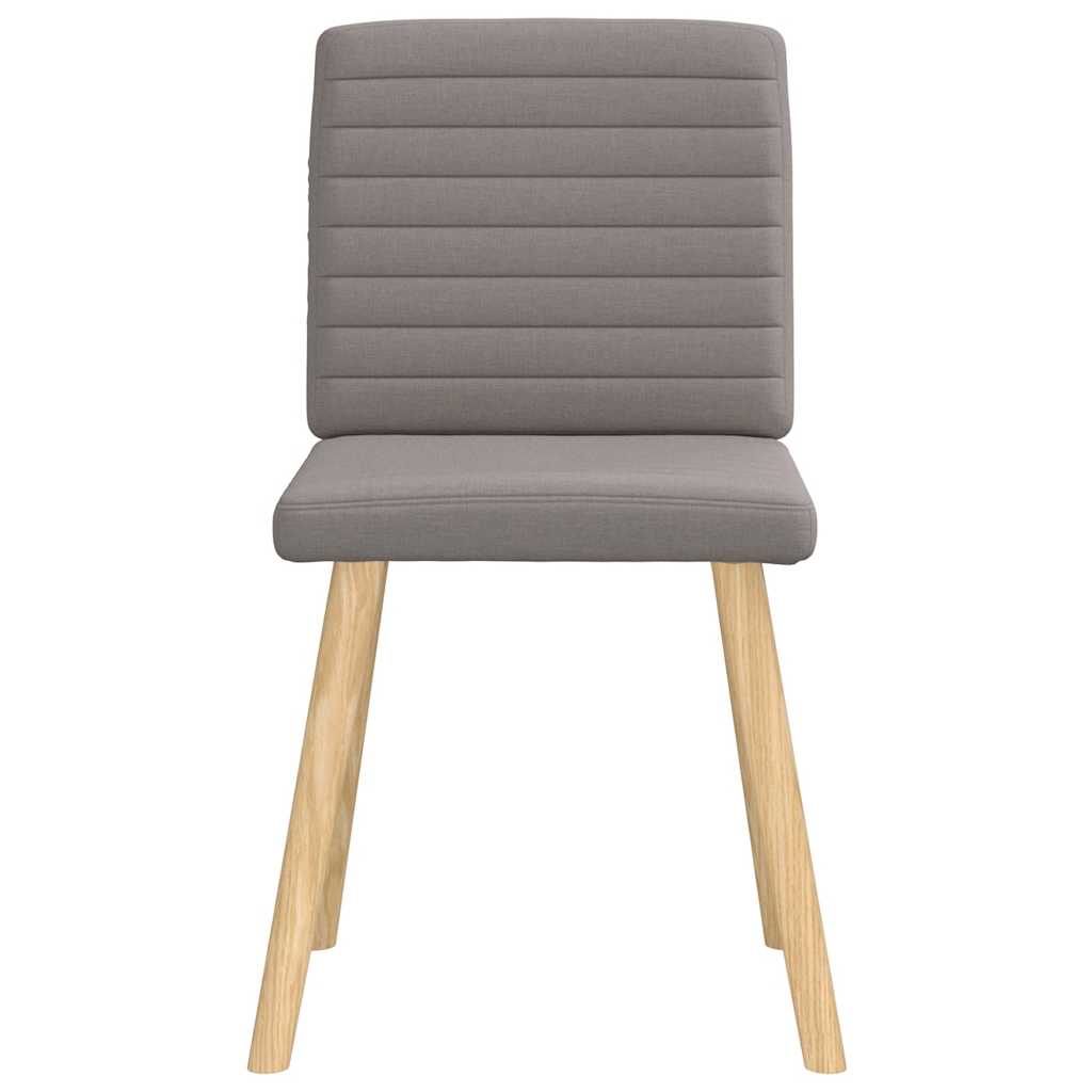 Eetkamerstoelen 4 st draaibaar stof taupe is nu te koop bij PeponiXL, paradijselijk wonen!