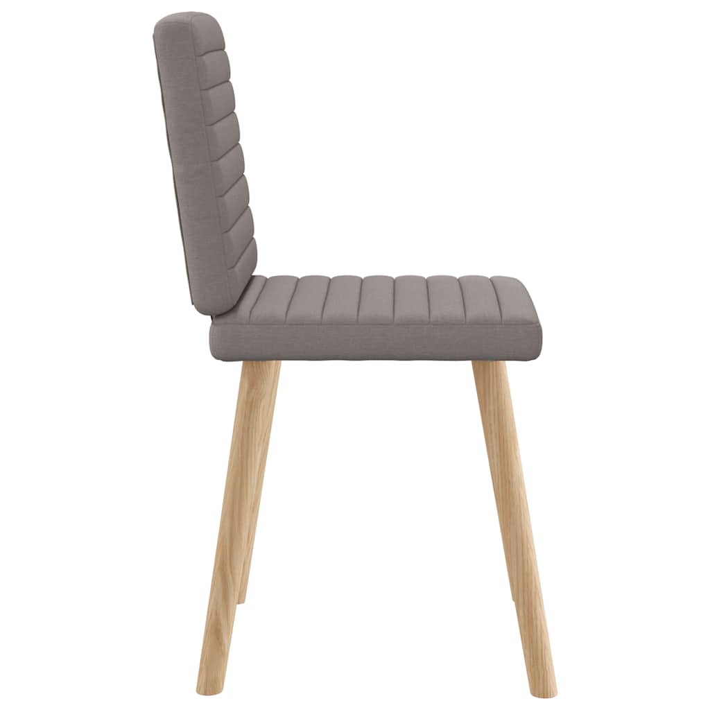 Eetkamerstoelen 4 st draaibaar stof taupe is nu te koop bij PeponiXL, paradijselijk wonen!