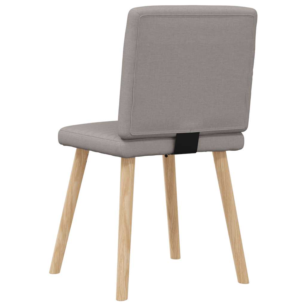 Eetkamerstoelen 4 st draaibaar stof taupe is nu te koop bij PeponiXL, paradijselijk wonen!