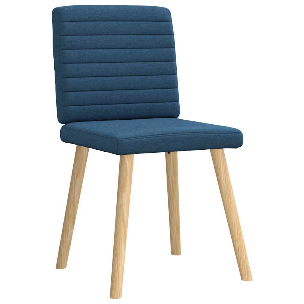 Eetkamerstoelen 4 st stof blauw is nu te koop bij PeponiXL, paradijselijk wonen!
